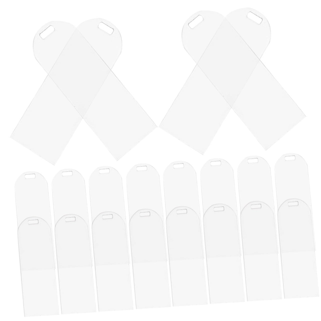 NUOBESTY 4 Sätze Transparentes Leeres Lesezeichen Sublimations-lesezeichen Quaste Vintage- Bookmarks Book Marks Mehrzweck- Diy Acryl 20 Stück * 4
