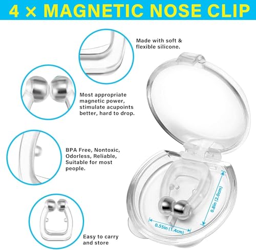 Image of Vn care Anti Snoring Device - Magnetic Snore Stopper Nose Clip | Silicone Anti Snoring Solution for Men & Women | Comfortable Snore Guard, Nasal Dilator for Better Breathing & Sleep Aid | Reusable & BPA-Free