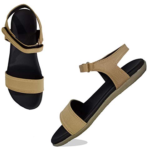 Image of saanvishubh Comfortable Stylish Flat Sandal for Girls and Women