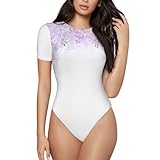 Design pratique : cette combinaison à manches courtes et col rond imprimée fleurs lilas en fleur est conçue spécifiquement pour les femmes adultes, donnant la priorité à la fois au confort et à la facilité d'utilisation, adaptée à diverses occasions. L