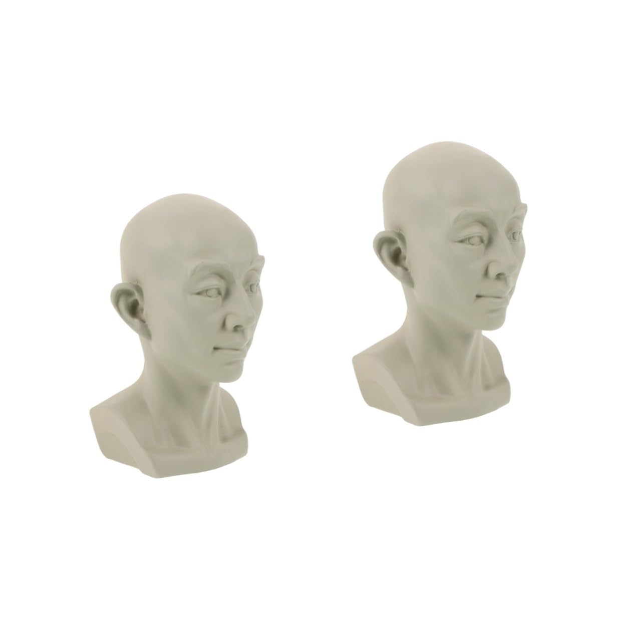 NUOBESTY 2 Piezas material didáctico de arte escultura griega en miniatura estatuilla de la mitología sorpresa Escultura de yeso decoración de la estatua del busto escultura clasica