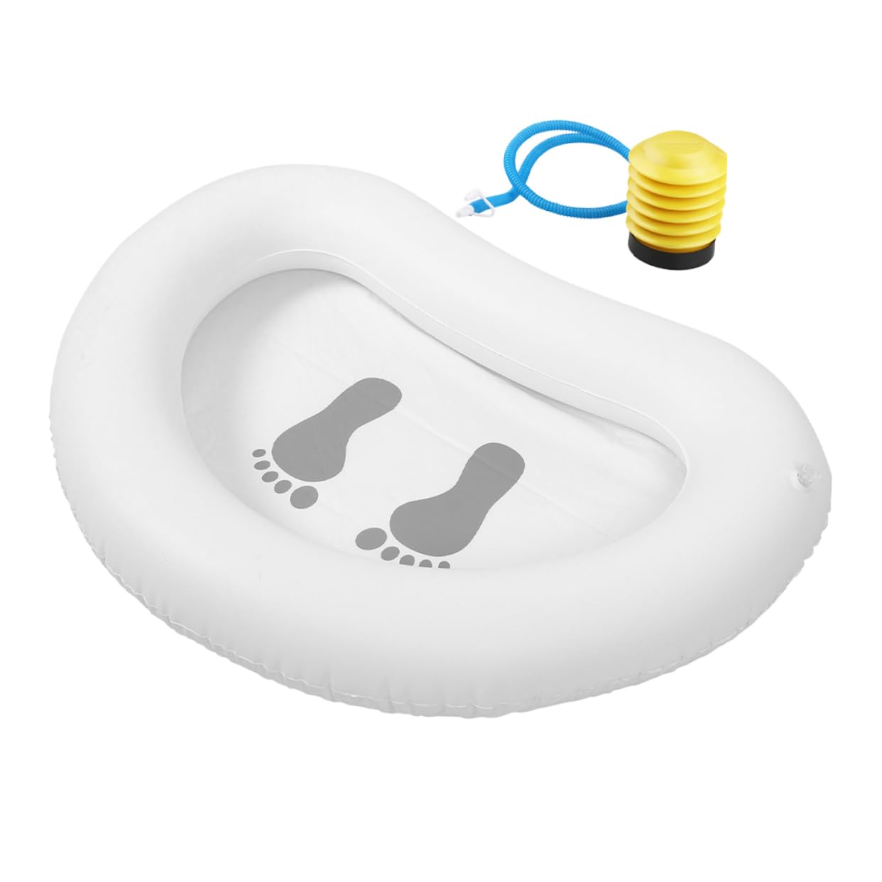 BESPORTBLE 1 Set Inflatable Bath Basin Portable Folding Foot Bucket Beach Soak Inflatables Small Tub Pedicure Lightweight Foldable Inflatable Foot Bath for Pool Bucket for Feet