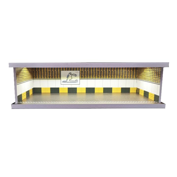 Modèle de garage de voiture en diorama à l'échelle 1/43, pour boîte d'affichage de modèle de voiture moulée sous pression à l'échelle 1/43, scène de stationnement de voiture de ville, avec lumière LED