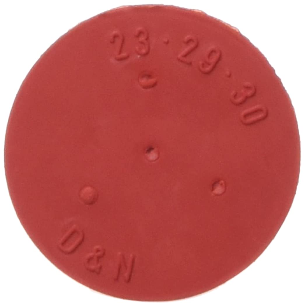 Deutsch & Neumann - Tapones de goma (29 mm de diámetro, 30 mm de altura, 5 unidades), color rojo