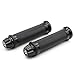 Nuoxinus Motorcycle Handlebar Grips with Bar End Cap, Racing CNC Aluminum Soft Rubber Universal for 7/8