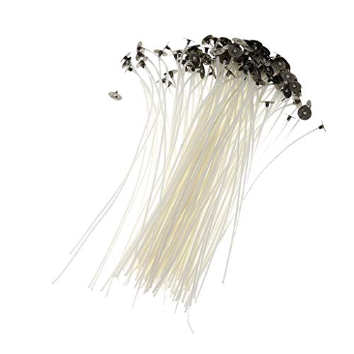 Pack de 100 mechas enceradas de 15 cm para velas
