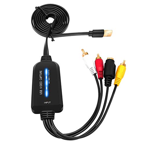 TKOWTB USB 2.0 Video Capture Card Single Channel USB Capture Card AV Capture Device Drive-Free Digital Converter