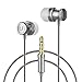 Earbuds, UiiSii E6 In Ear Earphones with Microphone, Sports Headphones with Stereo bass, Comfort Fit for iOS and Android Smartphones (Gray)