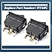 Esttlamer 2 Packs HY60C 3-Pin Rocker Switch (ON)-Off-(ON) Replacement for Motors for Tools for Industrial Equipment for Marine for Automotive Heavy-Duty Switches, 20A/125V 15A/277V