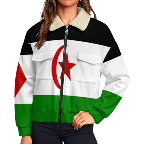 Veste polaire femme chaude et thermique - Manteau d'hiver zippé à manches longues