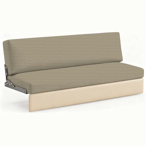 JUIN RV Couch Cover: 2 PCS Camper Couch Cover for Jackknife Sofa Bed Khaki