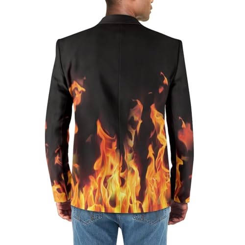 Adult Men Blazer Suit Regular Fit Business Jacket Suit Plus Size XS-5XL Breathable Lightweight Notched Lapel4