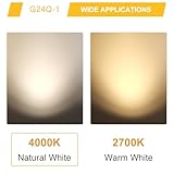 FanciBuy 3 Pack G24q-1 Energy Saving Light Bulbs, G24q-1 4 Pin Light Bulb 13W, Natural White 4000K, 4 Pin Bathroom Light Bulbs, 900LM - Image 4