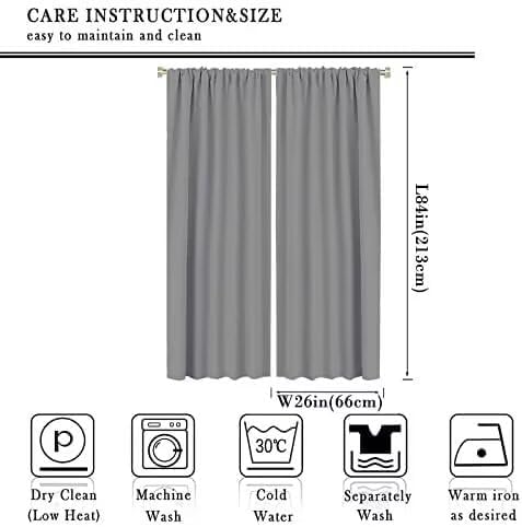 Miniatura 2 de Cortina opaca con estampado de vaca, piel de vaca, piel de vaca, con bolsillo para barra, para dormitorio, sala de estar, cocina, 52 x 84 pulgadas