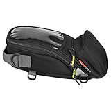 Generico Borsa Del Serbatoio Motociclistico - Backpacks Serbatoi Di Motociclette | Borse Per Moto Nere Di Oxford | Lo Zaino Per Moto Non Slip | Per Motori Frontbag Universale Per La Maggior Par