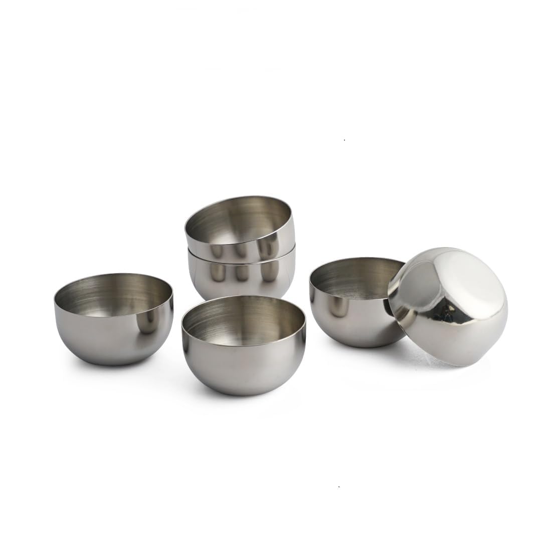Kanshita's Rasoiware Stainless Steel Heavy Gauge Small Katori/Chatni Bowl- 60 ML (8 PCS) 3
