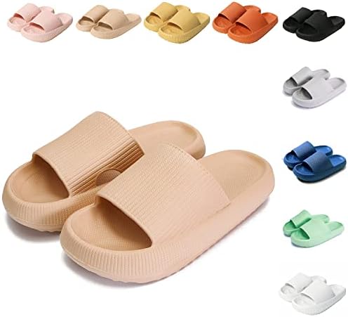 Sumvov Cozyslides Original Damen Schlappen 100% EVA Super Weich Rutschfest Badeschuhe Cozislides Original Hausschuhe Damen