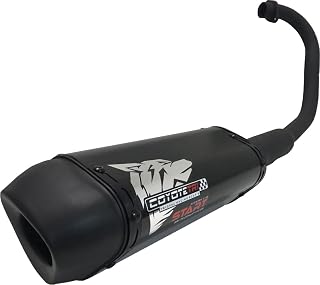 Escapamento Coyote Modelo START Mini-Tri Alumínio - CBX 250 Twister até 2008 - Preto/Black