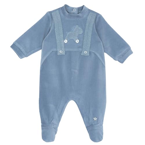 Chicco, Babystrampler Aus Warmem Und Weichem Nicki, Mit Praktischer Schrittöffnung, Ideal Für Den Winter, Babykleidung für 0-24 Monate, Designed in Italy