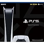 PS5 - Sony PlayStation 5 Digital Edition Gaming Console + Wireless Controller - 16GB GDDR6 RAM, 825GB SSD, 120Hz 8K Output, White - Image 3