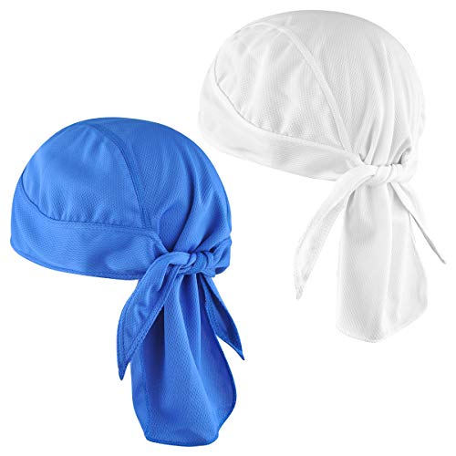 EINSKEY Skull Cap 2-Pack Doo Rag Beanie Hat Helmet Liner Sweat Wicking Wave Cap