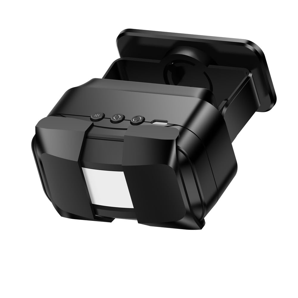 Timbre Inalámbrico 3 Lanzadores IP66 Impermeable 300m Timbre Inalámbrico Exterior, Pantalla Digital LED, 5 Niveles de Volumen y 60 Melodías para Hogar, Negro,C58 Sensor
