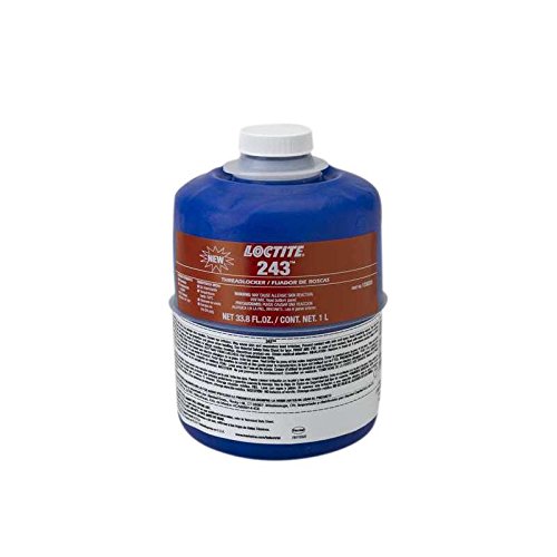 Loctite 243 Threadlocker, Medium Strength, Primerless, 1 Liter Bottle