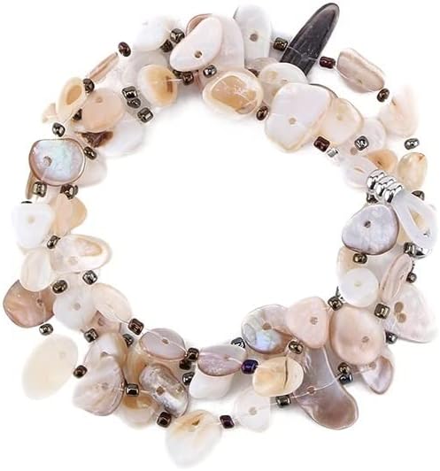 ADAMKI Cadenas de lentes con correa para mujer, con cuentas de concha, con cordón, elegantes correas de lentes de sol, retenedor de gafas (color