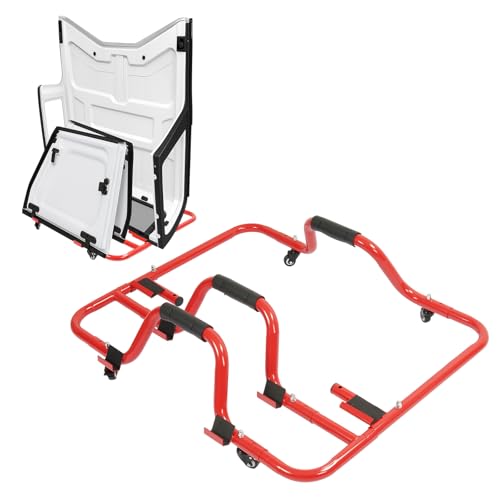 Gelacie Hardtop Storage Cart Compatible with 1976-2025 Jeep Wrangler CJ-7/YJ/TJ/JK/JL Sliding Brake Caster Carrier Powder Coated