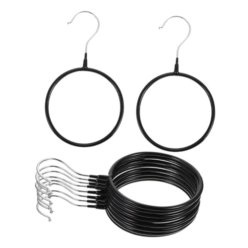 TOYZFRIENDY 10pezzi Appendini Per Sciarpe e Cravatte Di Grucce Ad Anello Gancio Per Organizzare Cinture Sciarpe e Cravatte Nell Armadio Per Esposizione in Negozio o Guardaroba