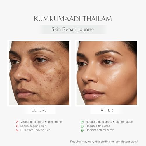 Image of Jivanta Kumkumadi Thailam Face Oil | Ayurvedic Serum with Saffron & Turmeric | Anti-Aging, Pigmentation & Dark Spot Reduction | 5ml