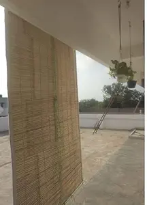 TCLPVC 4 by 7 FT Bamboo Roll Up Blind Chick Window Curtain/Protective Screens for Balcony/Windows/Outdoors/Door/Kitchen/Home/Office (48 x 84 Inches) Product - Crafty