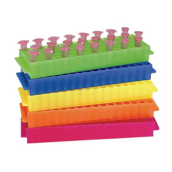 80-WellMicrotubeRack, Blue, PK5, Mfr: HS29025B-A