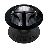 Star Wars The Mandalorian Bounty Hunter Metal Helmet PopSockets Grip and Stand for Phones and Tablets