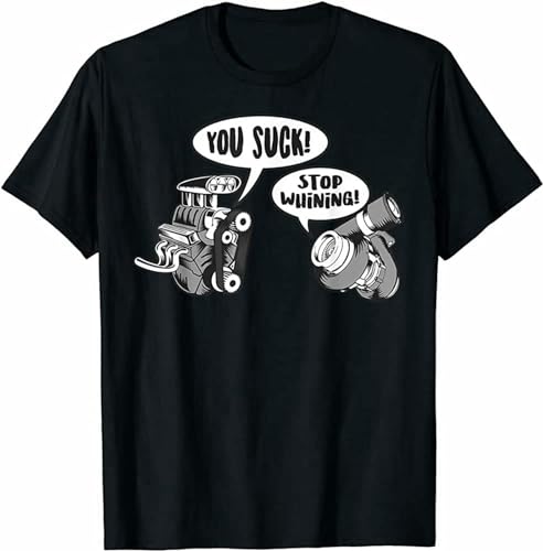 Funny Stop Whining Car Mechanic Precision Turbo - Camiseta de regalo para hombre, Negro, S