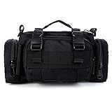  yihengya Yihya Multifunktionale Nylon e Tasche Gürteltasche Überfall Rucksack für Outdoor Sports Abenteuer Klettern & Reiten Reisetasche - Schwarz