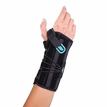 DonJoy Advantage Stabilizing Speed Wrist Wrap for Sprains, Strains, Tendonitis & Instabilities with Removable Palmar Stay for Wellness and Fitness Users, One Size, Left