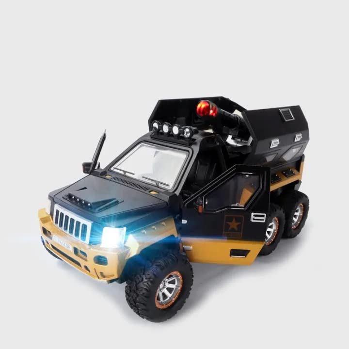 Image of MTG Metro Toys & Gift - G Patton Military | 1:24 Scale | Big Size Diecast Model Metal Pull Back Toy car for Kids with Automatic Openable Doors & Light, Music Toy Vehicle for Kid 【Colors as Per Stock】