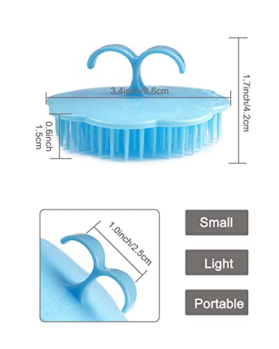 Df Dualferv Hair Scalp Massager Shampoo Brush, 6 Pcs Scalp Brush Shower, Soft Scalp Scrubber For Dandruff, Scalp Exfoliator Brush For Adults, Children And Pets #TOP2