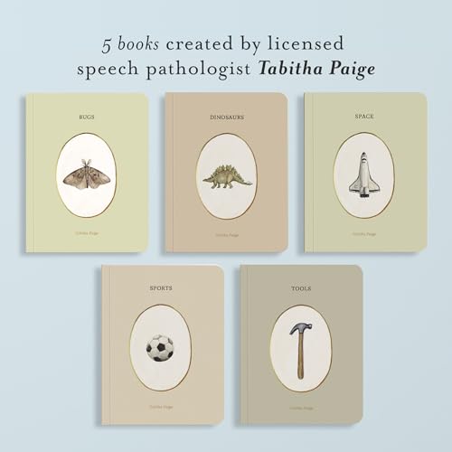 Image of Our Little Library Vol. 3: Dinosaurs, Space, Tools, Bugs, and Sports Board Book Set for Boys & Girls (Tabitha Paige Children's Book Series)