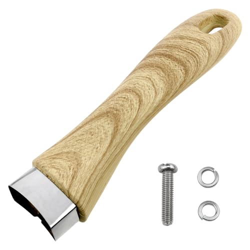 Dookoe Universal Wooden Pot Handle - Long, Anti-Scalding & Anti-Burn with Screws - Kitchen Cookware Accessory (1PCS)