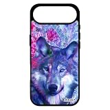 utaupia Custodia per iPhone 17 Air Silicone Lupo 256 GB di Protezione Animale Rosa Nero Animali Fiori Louve Nature Predator Made in France