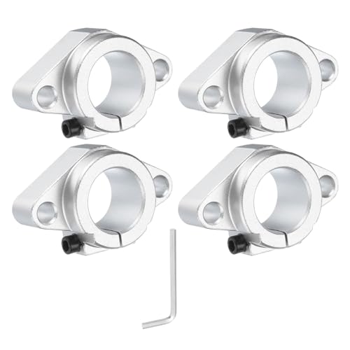 Support de rail linéaire SHF30 en aluminium de 30 mm avec clé de montage pour machine CNC, 4 pièces