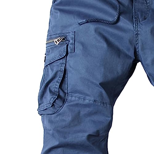 Men's Drawstring Fashion Cargo Pants Casual Work Daily Trousers Hiking Combat Athletic Trousers with Pockets3