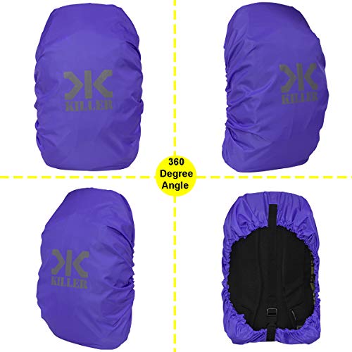 Image of Killer Mini Rain & Dust Cover with Pouch Purple for Small 12 Litre Backpacks