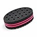 New Oval Double Side Two in One Magic Twist Hair Sponge Afro Braid Style Dreadlock Coils Wave Hair Curl Sponge Brush (1 PACK)