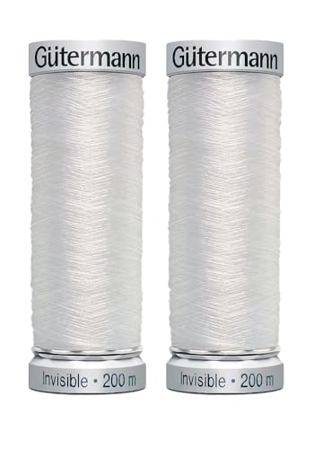 2X 200m Gutermann Sulky Invisible Thread, Clear – Bundled by GetInStyle Shop