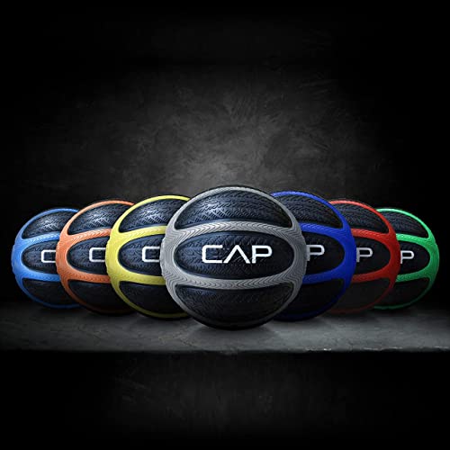 WF Athletic Supply Medicine & Exercise Ball - Durable Rubber & Consistent Weight Distribution; Comfort Textured Grip for Strength, Balance & Core Training, Dual Texture, 42LB Weight Set