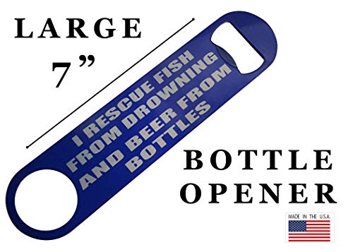 Funny Fishing Bottle Opener Heavy Duty Gift For Men Dad Father Husband Rescue Fish #TOP2