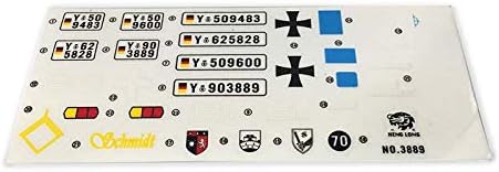 Heng Long US in Stock, RC Tank Decoration Decal for 1/16 German Leopard2A6 RC Tank 3889 Spare Part